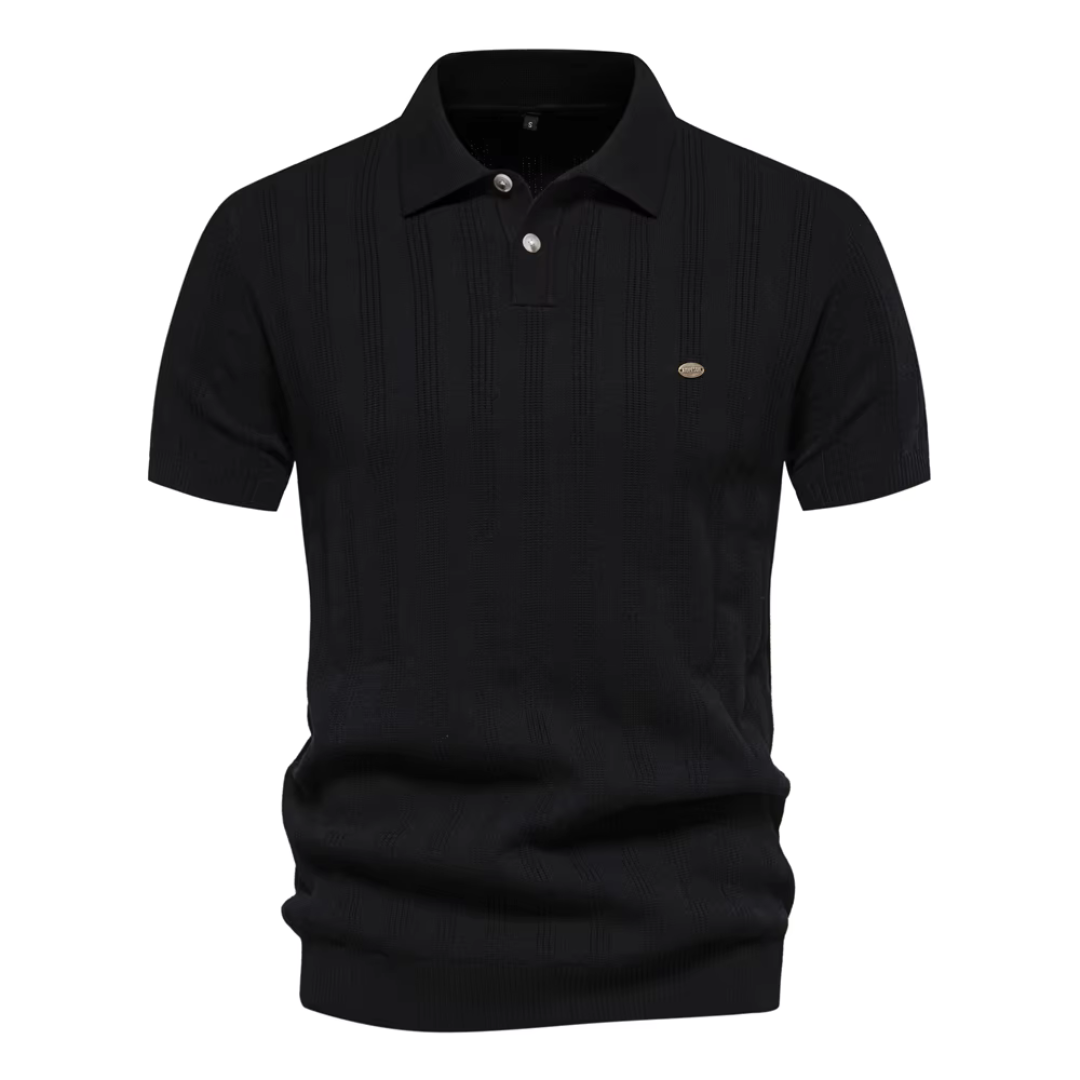 Polo Elvano maille texturée