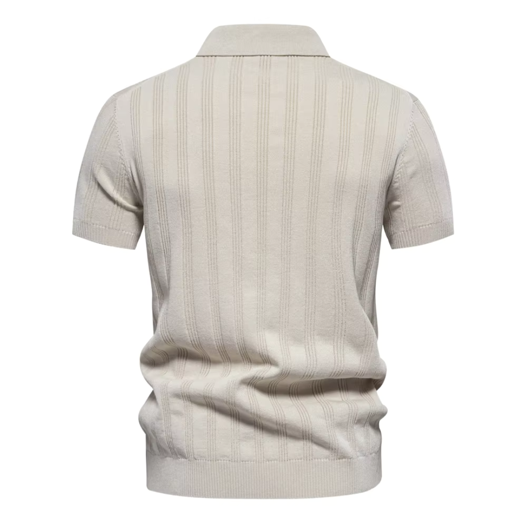 Polo Elvano maille texturée