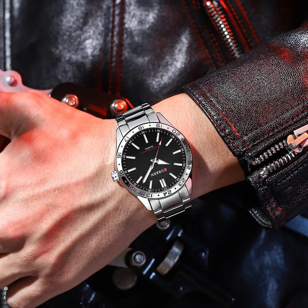 Montre Curren Acier Noir