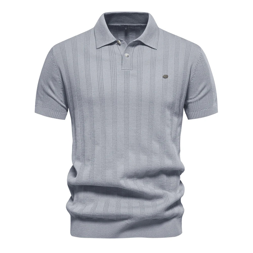 Polo Elvano maille texturée