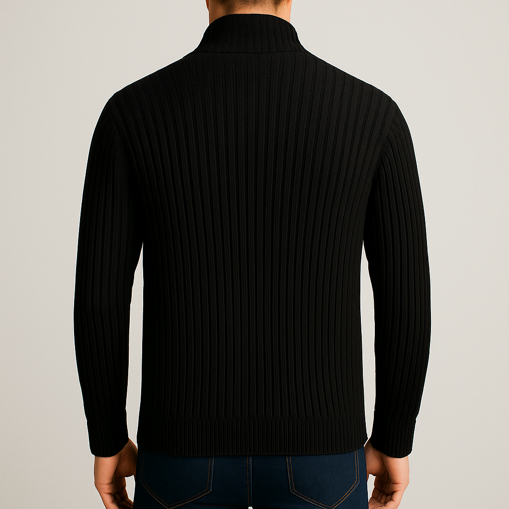 Veste zippée côtelée Marcel