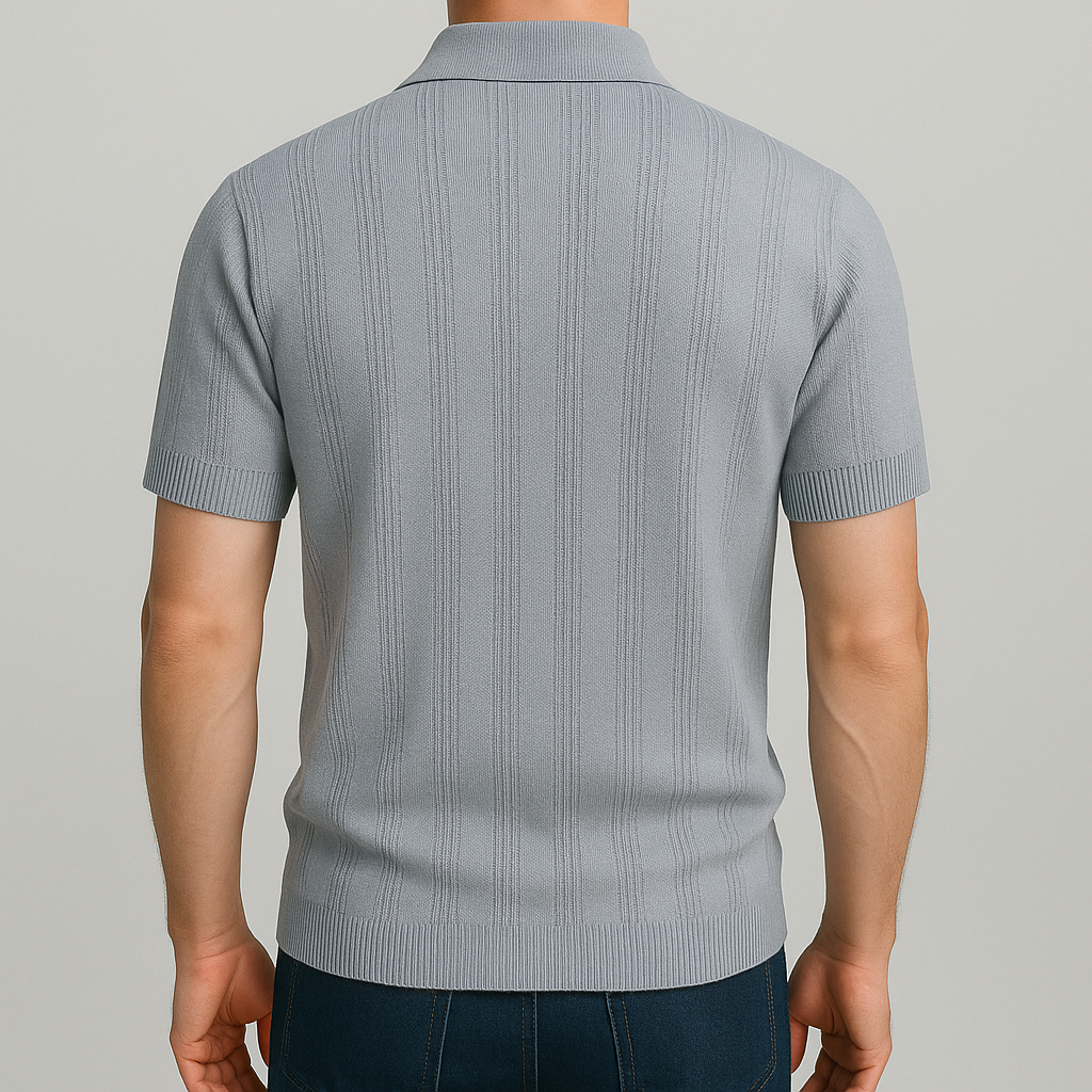 Polo Elvano maille texturée