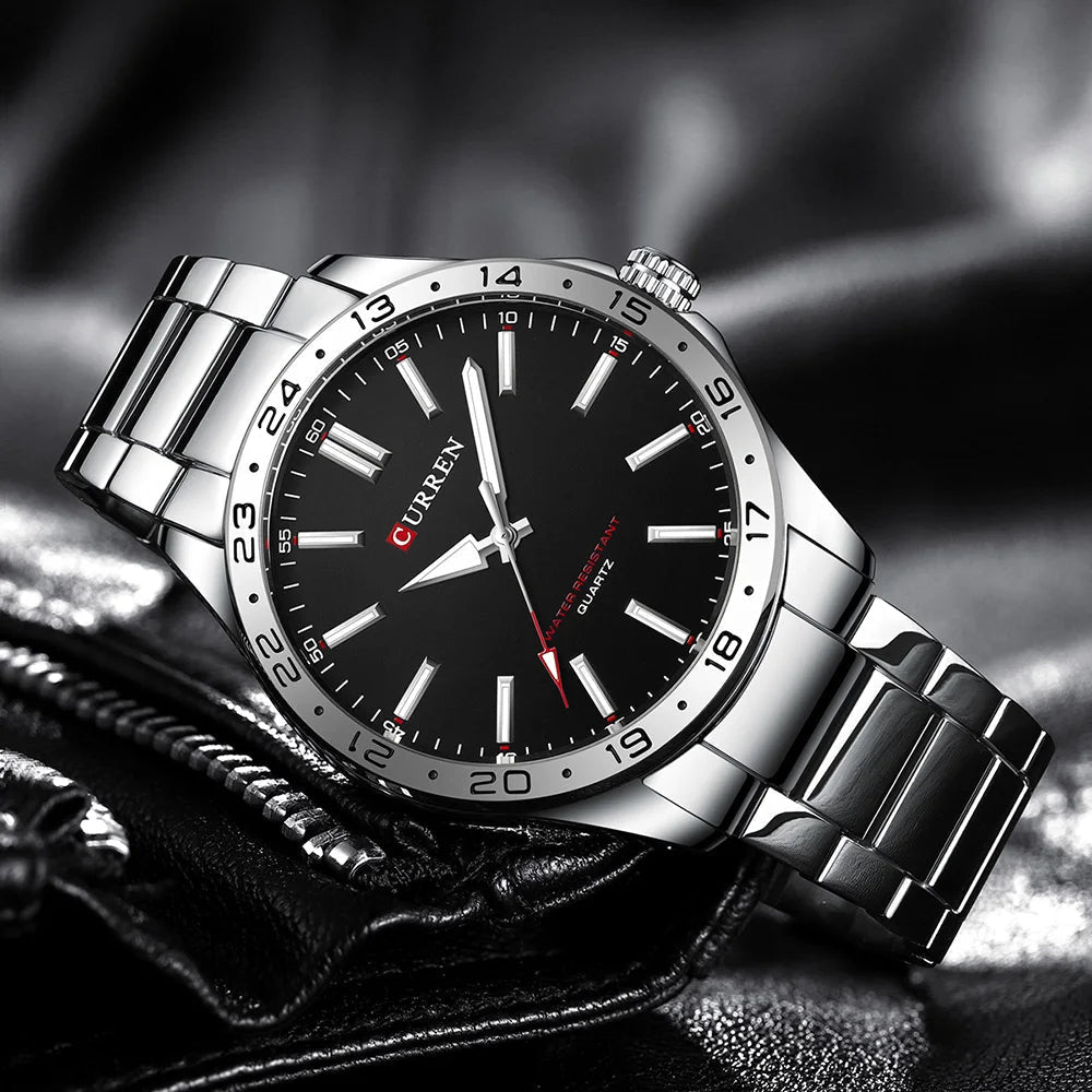 Montre Curren Acier Noir