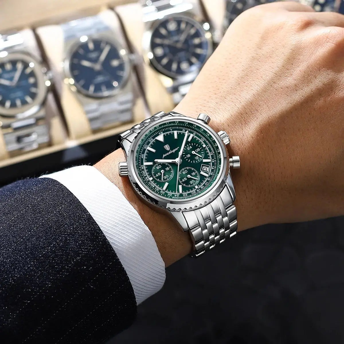 Montre Belmont Chrono Vert